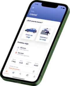 Una app gratuita en la que conductores y pasajeros comparten el viaje y los gastos